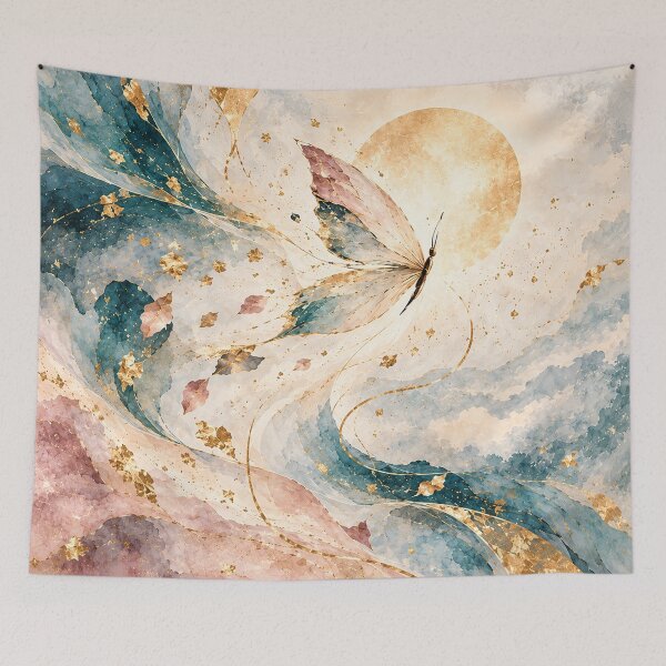Item preview, Becoming light – watercolor butterfly in transition designed and sold by NiSchi LaVida.