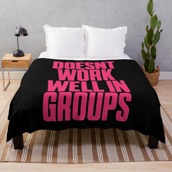 Item preview, Doesn't Work Wells In Groupss Pink designed and sold by EmericHawthorn.