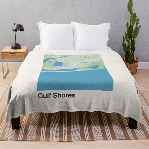 Item preview, Gulf Shores Minimalistic Map Art designed and sold by MapsNerd.