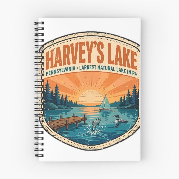 Item preview, Harveys Lake PA Shirt - Pennsylvania Largest Natural Lake Souvenir Tee designed and sold by FitEnvy.
