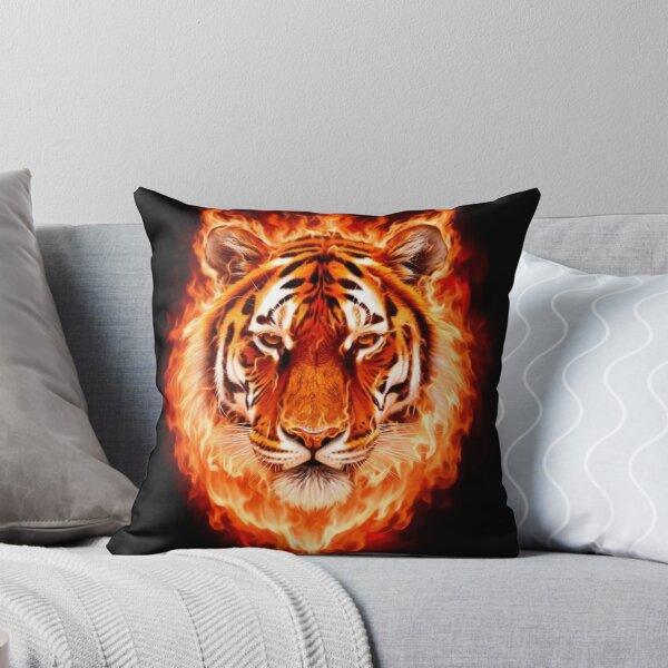 Item preview, Animal Tiger in Flames designed and sold by IZZO CREATIVE STUDIO.