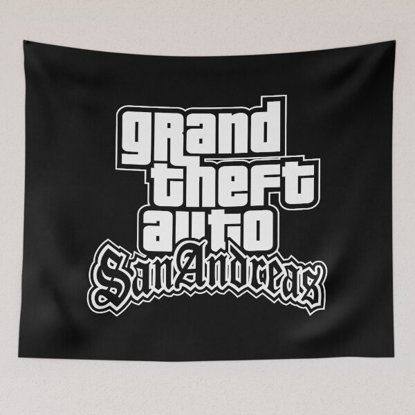 Item preview, GTA Grand Theft Auto Logo San Andreas SA designed and sold by BubblePopRed.