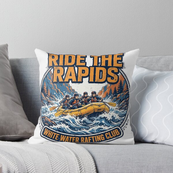 Item preview, White Water Rafting Shirt - Ride the Rapids Rafting Club Tee designed and sold by FitEnvy.