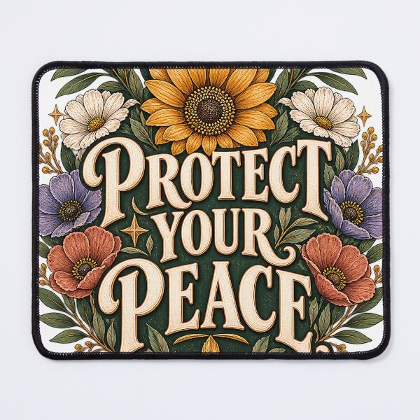 Item preview, Protect Your Peace Floral Botanical Vintage Quote designed and sold by Pixel & Ponder.