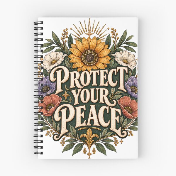 Item preview, Protect Your Peace Floral Botanical Vintage Quote designed and sold by Pixel & Ponder.