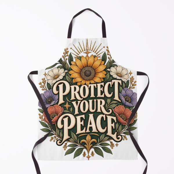 Item preview, Protect Your Peace Floral Botanical Vintage Quote designed and sold by Pixel & Ponder.