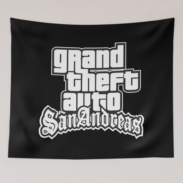 Item preview, GTA Grand Theft Auto Logo San Andreas SA designed and sold by BubblePopRed.