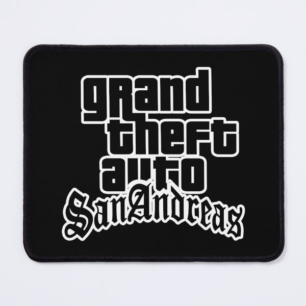 Item preview, GTA Grand Theft Auto Logo San Andreas SA Black designed and sold by BubblePopRed.