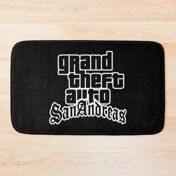 Item preview, GTA Grand Theft Auto Logo San Andreas SA Black designed and sold by BubblePopRed.