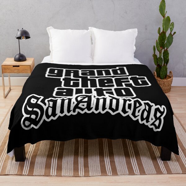 Item preview, GTA Grand Theft Auto Logo San Andreas SA Black designed and sold by BubblePopRed.