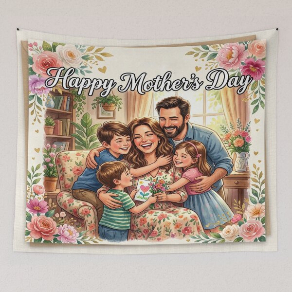 Item preview, Warm Family Mother's Day Greeting Card Cover designed and sold by Solomon-Ent-144.