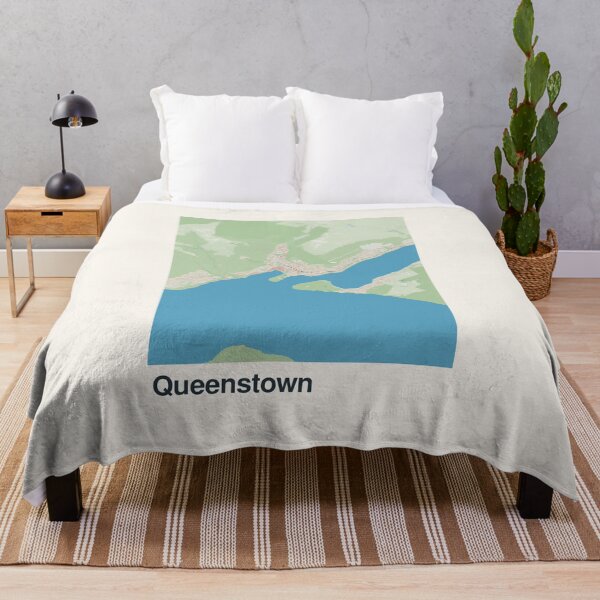 Item preview, Queenstown Minimalistic Map Art designed and sold by MapsNerd.