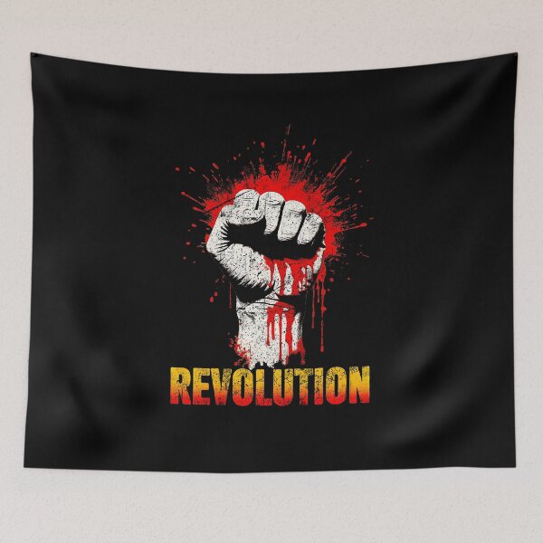 Item preview, Revolution Raised Fist Vintage Political Protest Design designed and sold by JapanAnimeSH1.