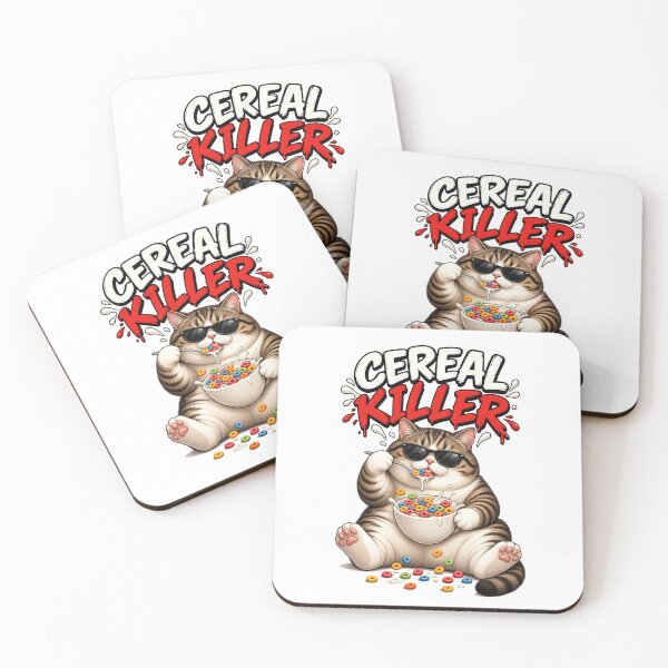Item preview, Tabby Cat Cereal Killer Funny Breakfast designed and sold by Ghostlycats2026.
