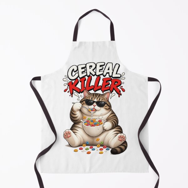 Item preview, Tabby Cat Cereal Killer Funny Breakfast designed and sold by Ghostlycats2026.