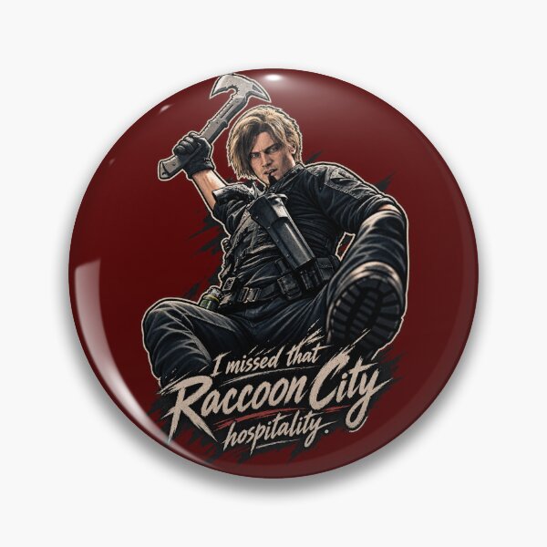 Item preview, Resident Evil, Leon Kennedy - 'I Missed that Raccoon City Hospitality' Print designed and sold by btluvs.