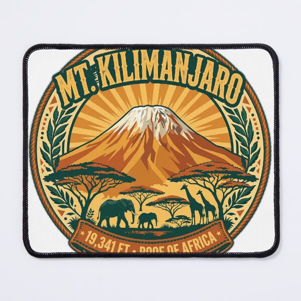 Item preview, Mt Kilimanjaro Shirt - 19341 FT Roof of Africa Safari Tee designed and sold by FitEnvy.