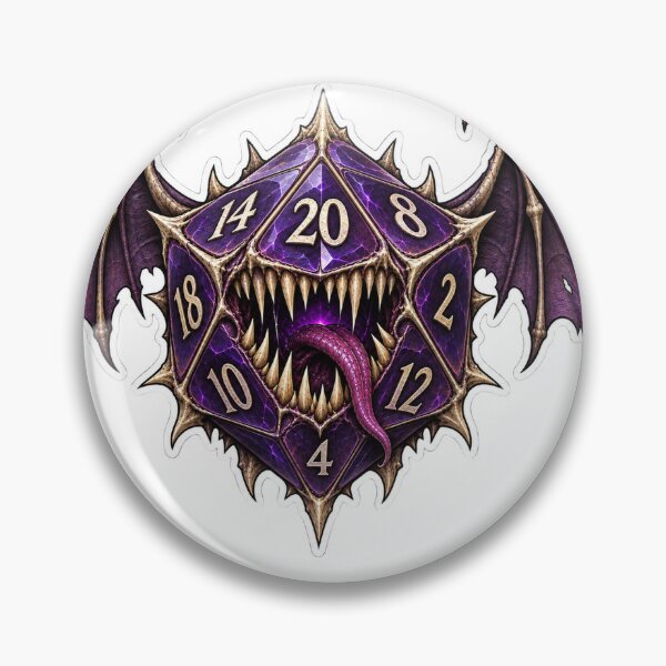 Item preview, Violet Batwing Monster Die designed and sold by PigeonVerse.