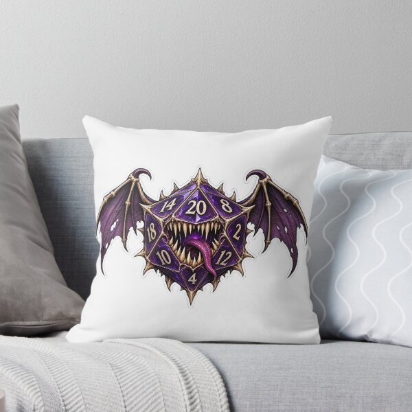 Item preview, Violet Batwing Monster Die designed and sold by PigeonVerse.