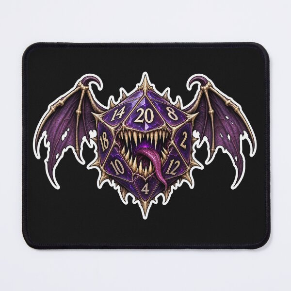 Item preview, Violet Batwing Monster Die designed and sold by PigeonVerse.
