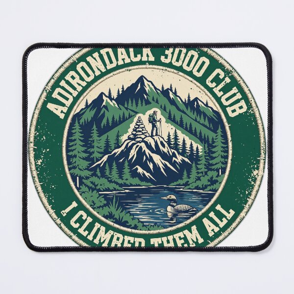 Item preview, Adirondack 3000 Club Shirt - I Climbed Them All Hiking Patch Tee designed and sold by FitEnvy.