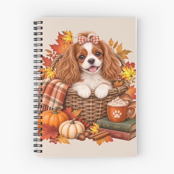 Item preview, Cavalier King Charles Spaniel Fall Autumn Pumpkin Dog designed and sold by Cute & Sassy Custom Gifting Boutiques.