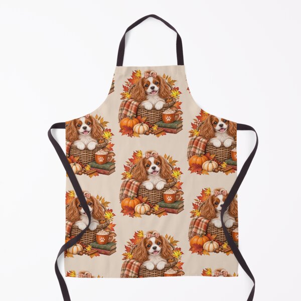 Item preview, Cavalier King Charles Spaniel Fall Autumn Pumpkin Dog designed and sold by Cute & Sassy Custom Gifting Boutiques.