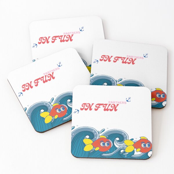 Item preview, Partners In Fun - Cute Fish Ocean Nautical Art designed and sold by NourArtCorner.