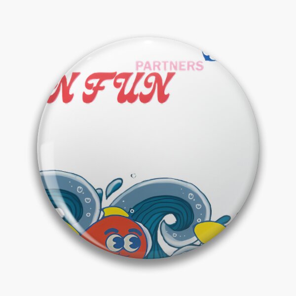 Item preview, Partners In Fun - Cute Fish Ocean Nautical Art designed and sold by NourArtCorner.