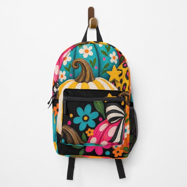 Item preview, Colorful Patterned Pumpkins Maximalist Autumn Illustration designed and sold by AmiGraph.
