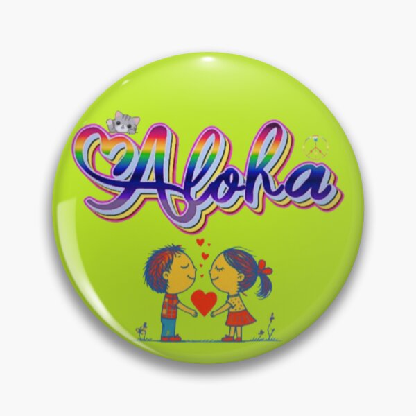 Item preview, Aloha Hawaiian Word For Love Hello Peace Rainbow Typography Art designed and sold by Miheerala.