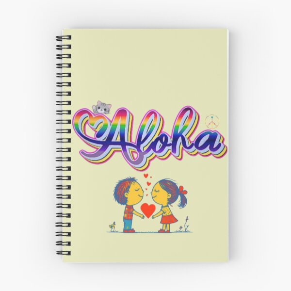 Item preview, Aloha Hawaiian Word For Love Hello Peace Rainbow Typography Art designed and sold by Miheerala.