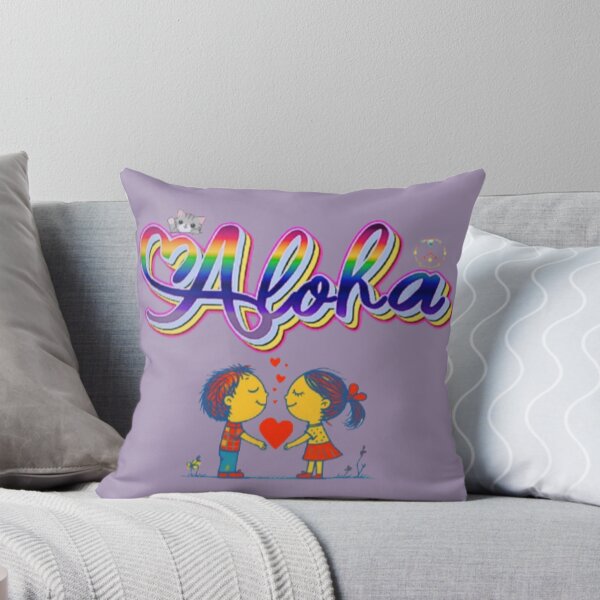 Item preview, Aloha Hawaiian Word For Love Hello Peace Rainbow Typography Art designed and sold by Miheerala.