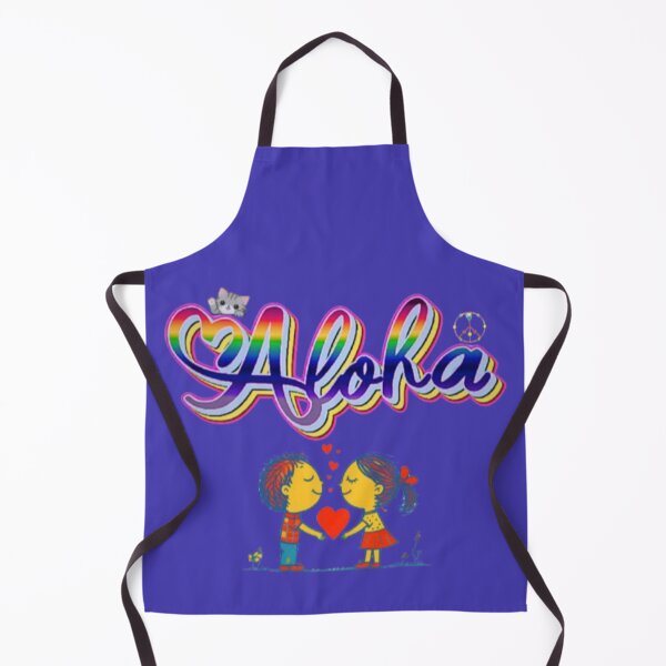 Item preview, Aloha Hawaiian Word For Love Hello Peace Rainbow Typography Art designed and sold by Miheerala.