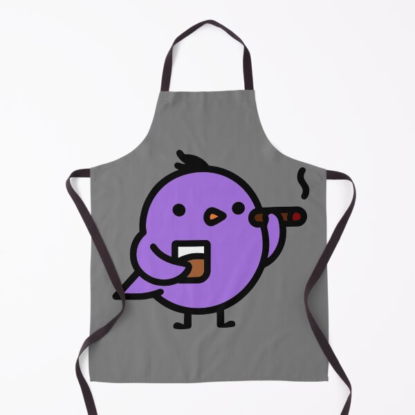 Item preview, Whiskey Cigar Bird Funny Character Print designed and sold by Heaton-B-Design.