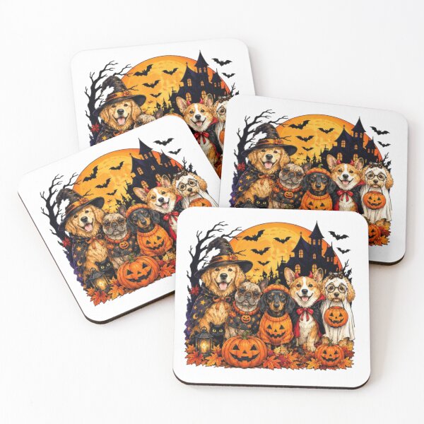 Item preview, Spooky Halloween dogs  designed and sold by JonysCreativeDesigns.