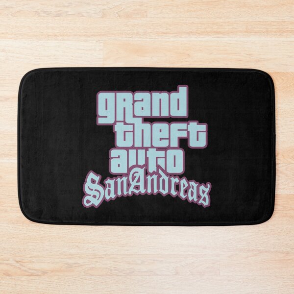 Item preview, GTA Grand Theft Auto Logo San Andreas SA Pastel Blue and Red designed and sold by BubblePopRed.