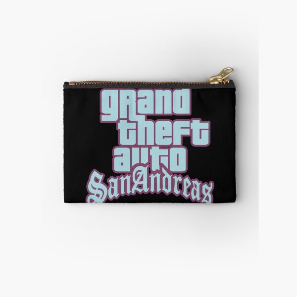 Item preview, GTA Grand Theft Auto Logo San Andreas SA Pastel Blue and Red designed and sold by BubblePopRed.