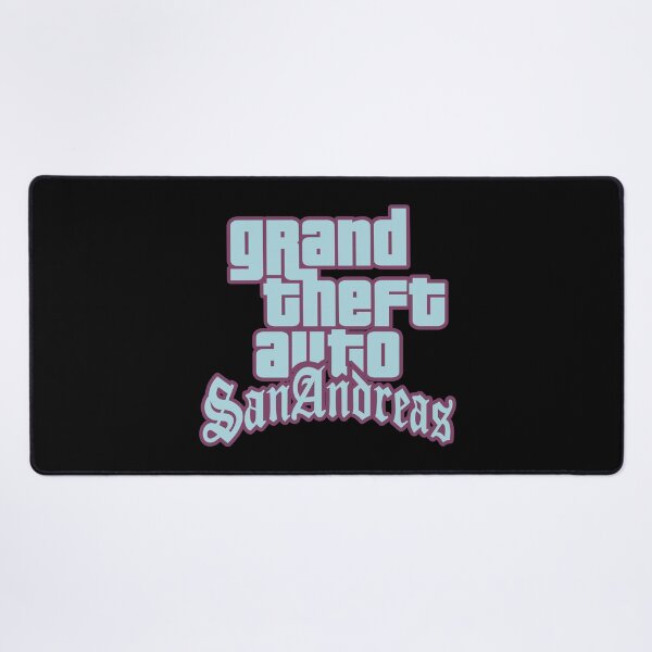 Item preview, GTA Grand Theft Auto Logo San Andreas SA Pastel Blue and Red designed and sold by BubblePopRed.