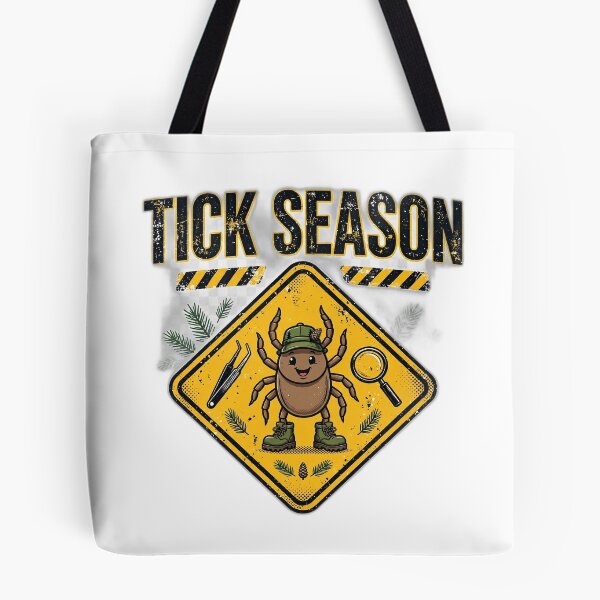 Artikelvorschau, T-Shirt „Zeckensaison Long Island“ | Lustiges T-Shirt mit Zeckenwarnung entworfen und verkauft von FitEnvy.