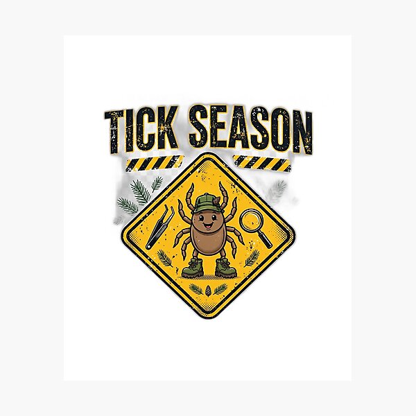Item preview, Tick Season Long Island Shirt | Funny Check Yourself Tick Warning T-Shirt designed and sold by FitEnvy.