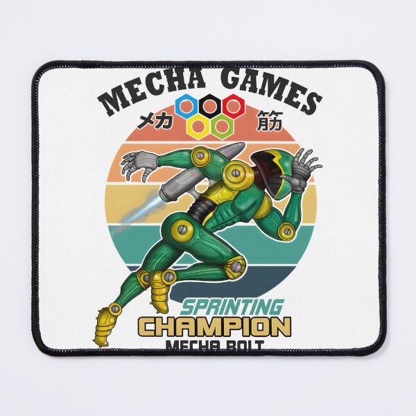 Item preview, Mecha Muscle Robot Sprinting Champion Futuristic Athletic Design designed and sold by TheFajbar.