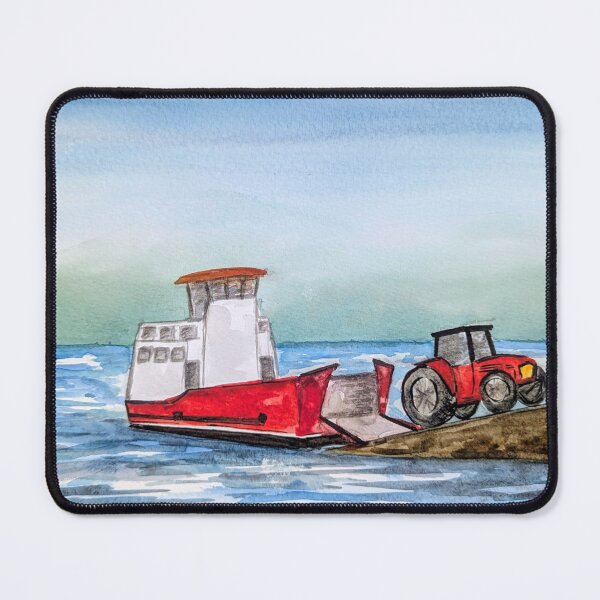 Item preview, Bere Island ferry, Ireland watercolour painting designed and sold by Art-By-Rosalind.