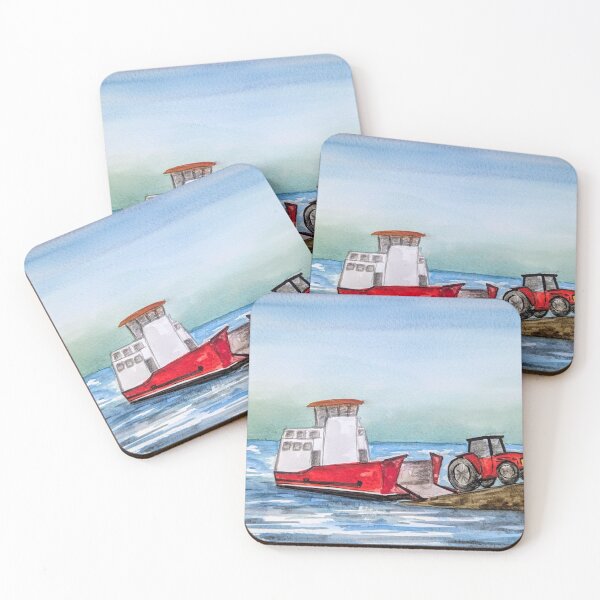 Item preview, Bere Island ferry, Ireland watercolour painting designed and sold by Art-By-Rosalind.