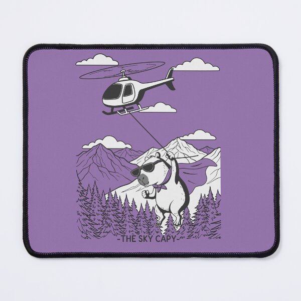 Item preview, THE SKY CAPY Helicopter Action Superhero Capybara designed and sold by cloneshark.