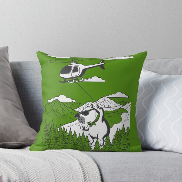 Item preview, THE SKY CAPY Helicopter Action Superhero Capybara designed and sold by cloneshark.