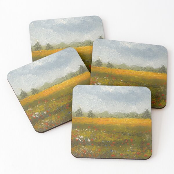 Item preview, General CONGRATULATIONS with Knife Painted Country Landscape designed and sold by JoyfulWhimsy.