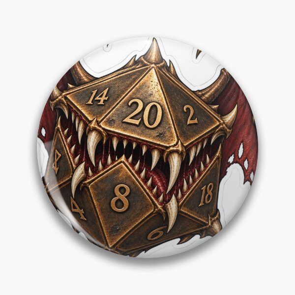 Item preview, Bronze Winged Demon D20 designed and sold by PigeonVerse.