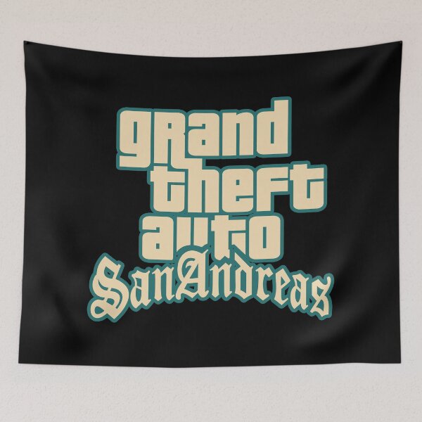 Item preview, GTA Grand Theft Auto Logo San Andreas SA Pastel Grove Street designed and sold by BubblePopRed.