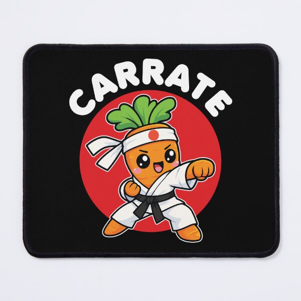 Item preview, Funny Carrot Karate Cartoon – Martial Arts Pun Carrate designed and sold by MO DESIGNS.